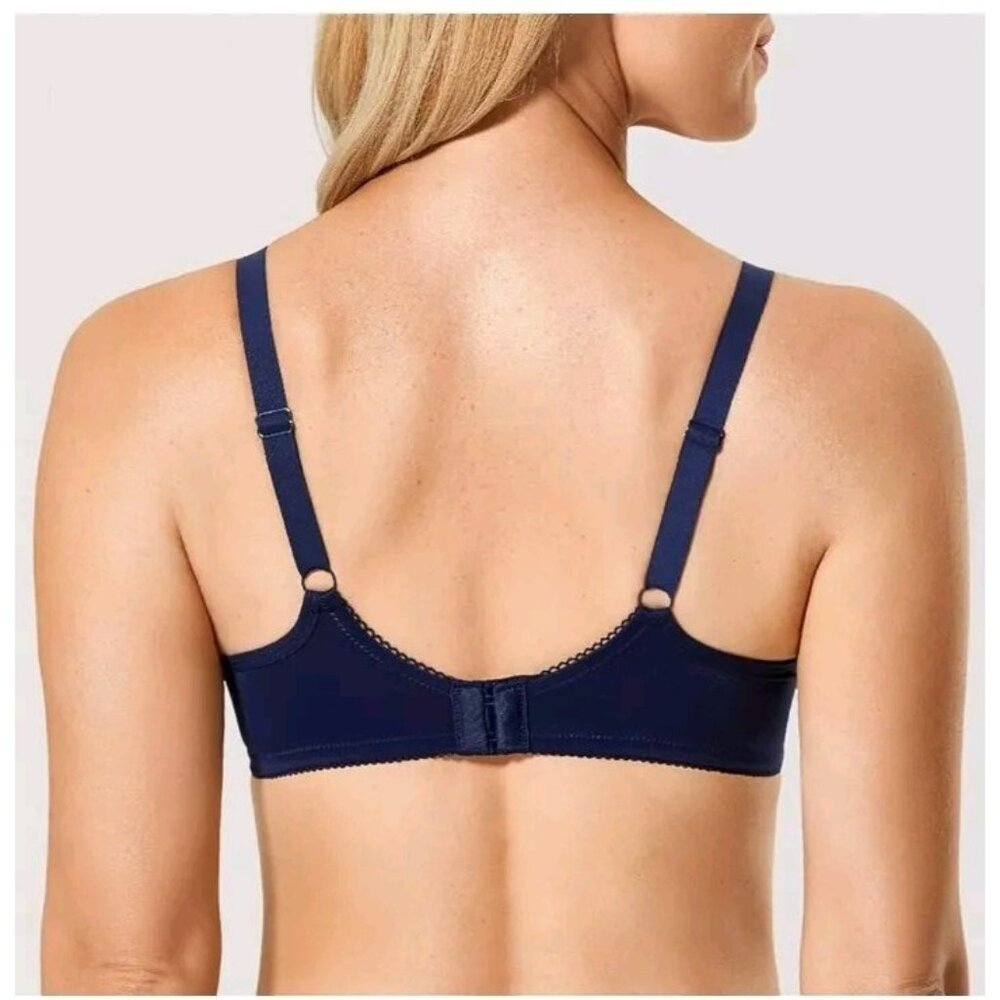 Gratlin Women 32F Underwire Nursing Bra Full Coverage Padded Blueberry A010S NWT - Picture 2 of 7